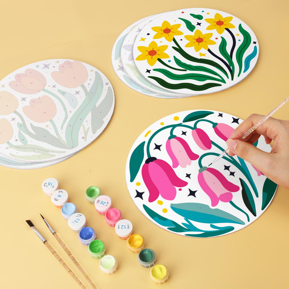 Daffodils and Pink Bellflowers mini board kit – image 8