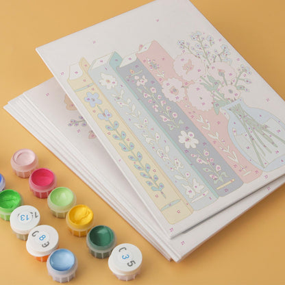 Teapot Daisies on Book Stacks mini board kit – image 13