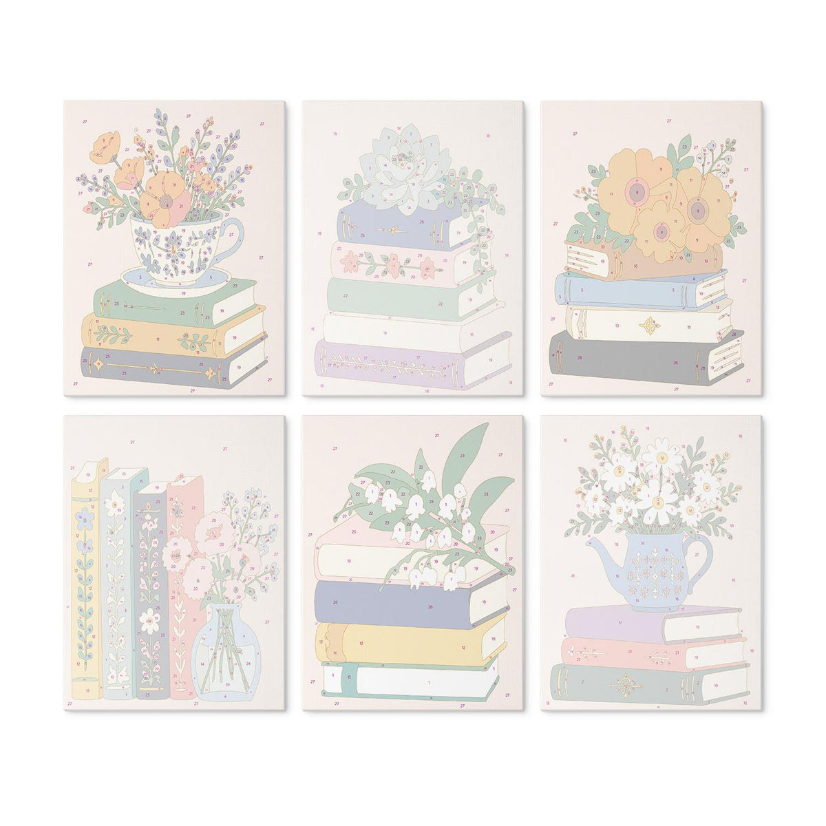 Teapot Daisies on Book Stacks mini board kit – image 17