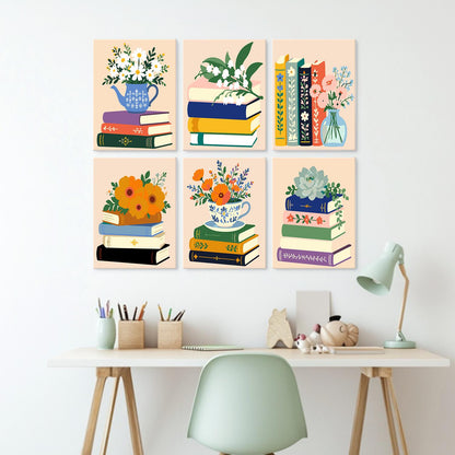 Teapot Daisies on Book Stacks mini board kit – image 22