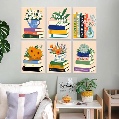 Teapot Daisies on Book Stacks mini board kit – image 23
