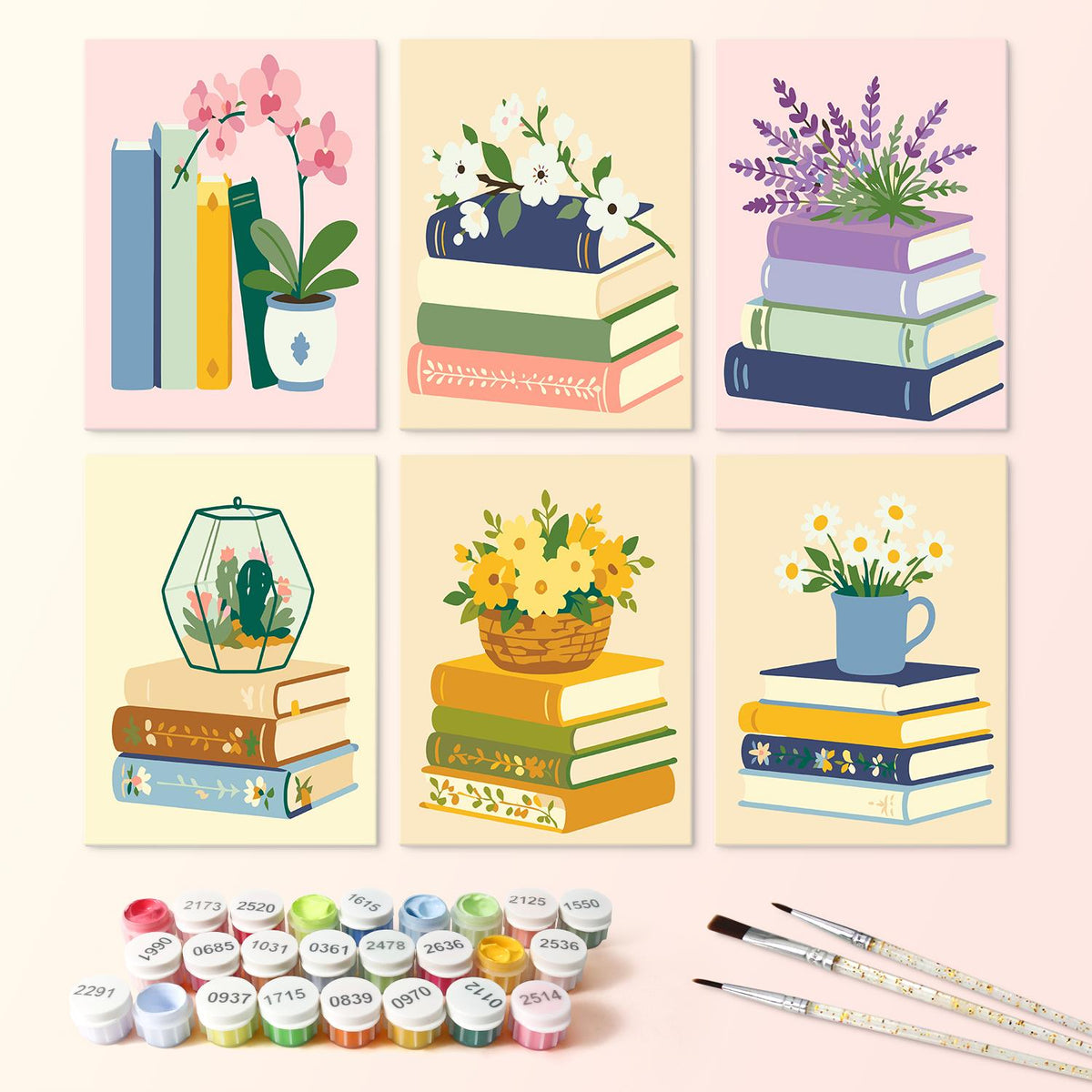 Orchids and Lavender on Books mini board kit – image 3