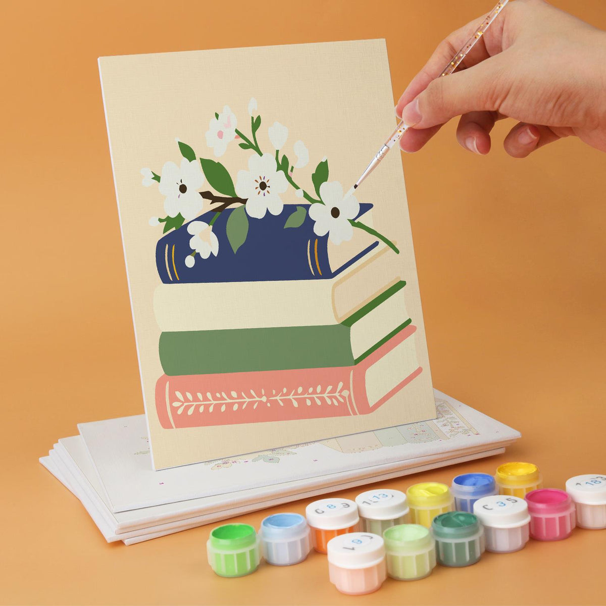 Orchids and Lavender on Books mini board kit – image 4