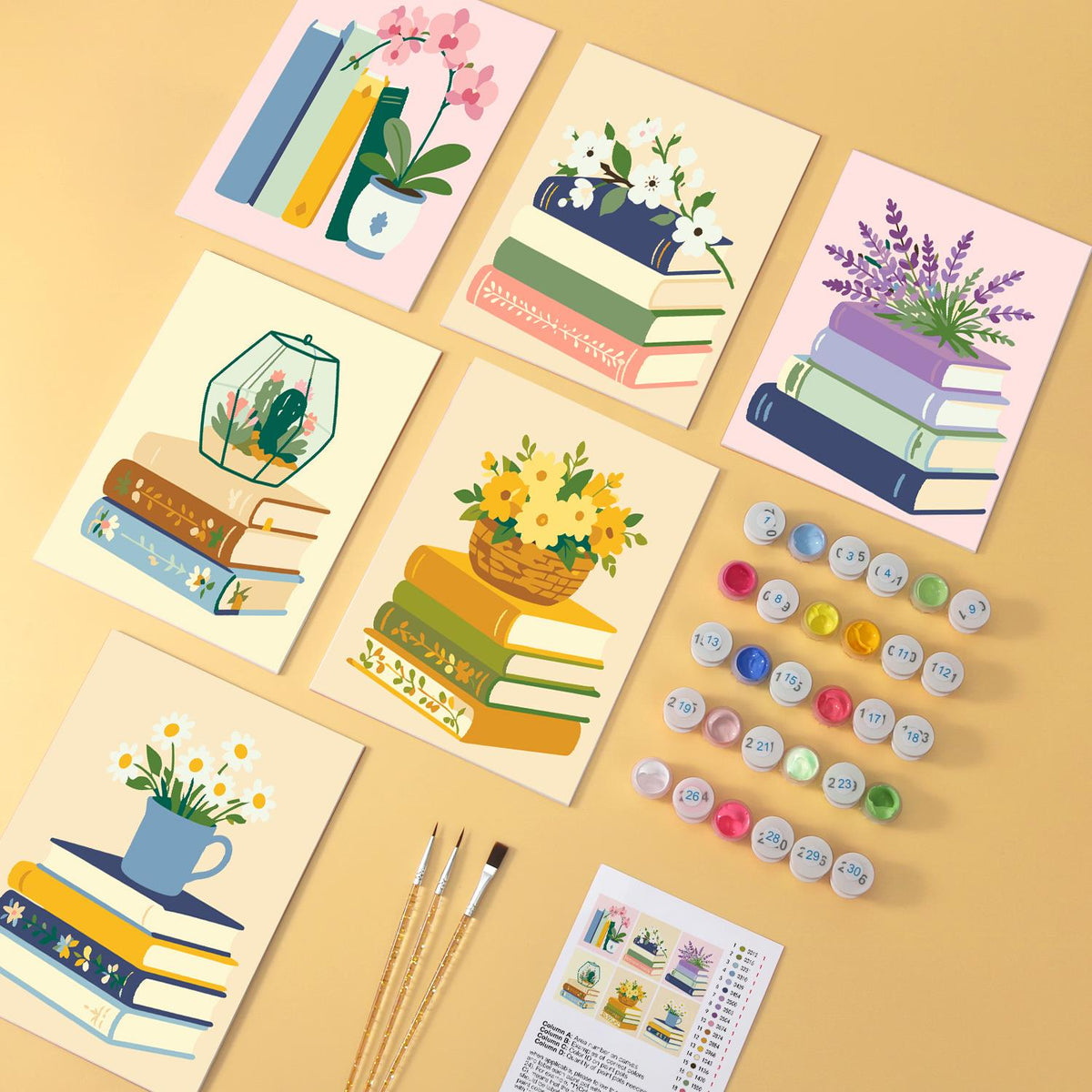 Orchids and Lavender on Books mini board kit – image 5