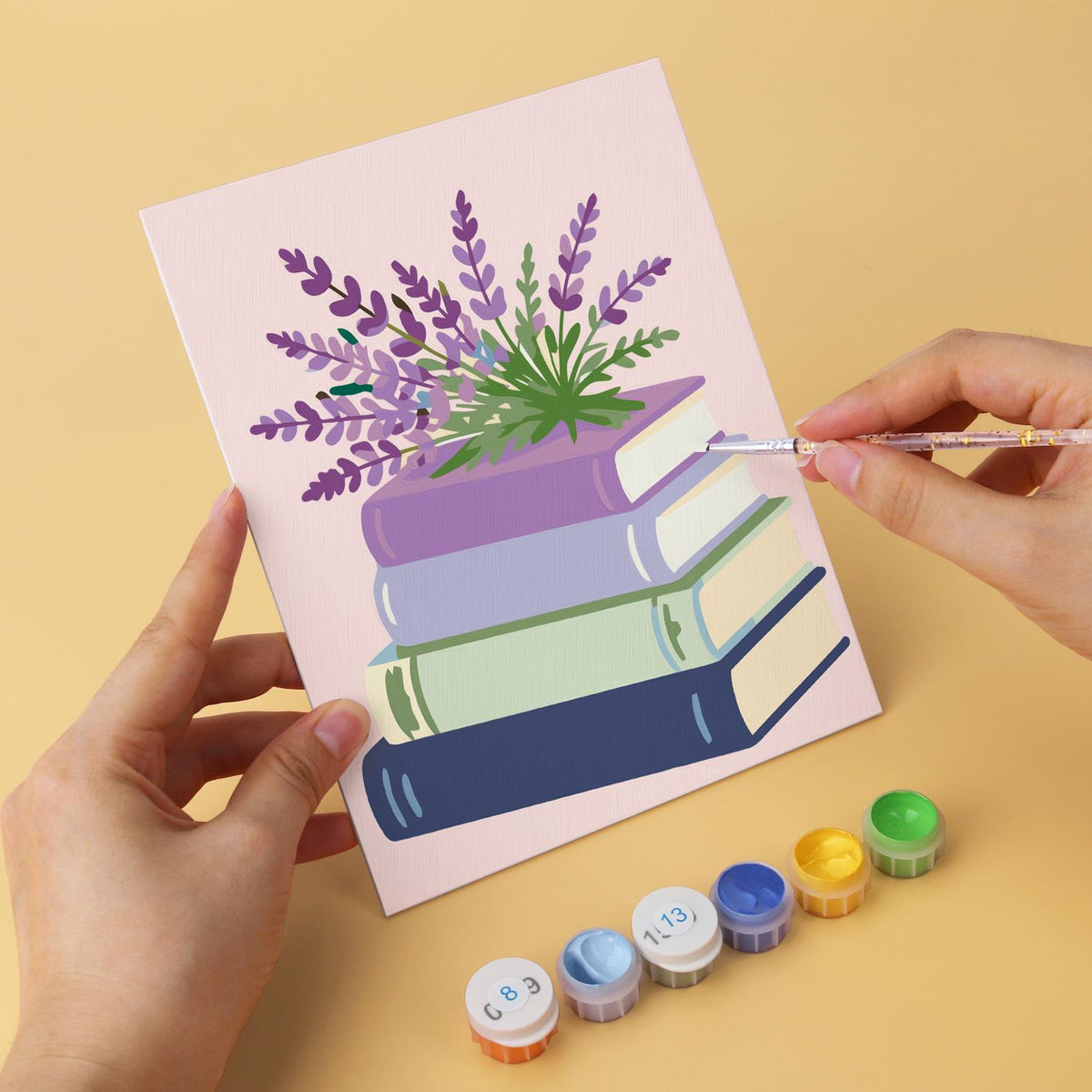 Orchids and Lavender on Books mini board kit – image 8