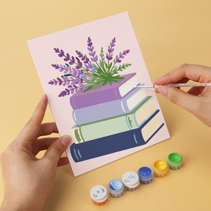 Orchids and Lavender on Books mini board kit – image 8