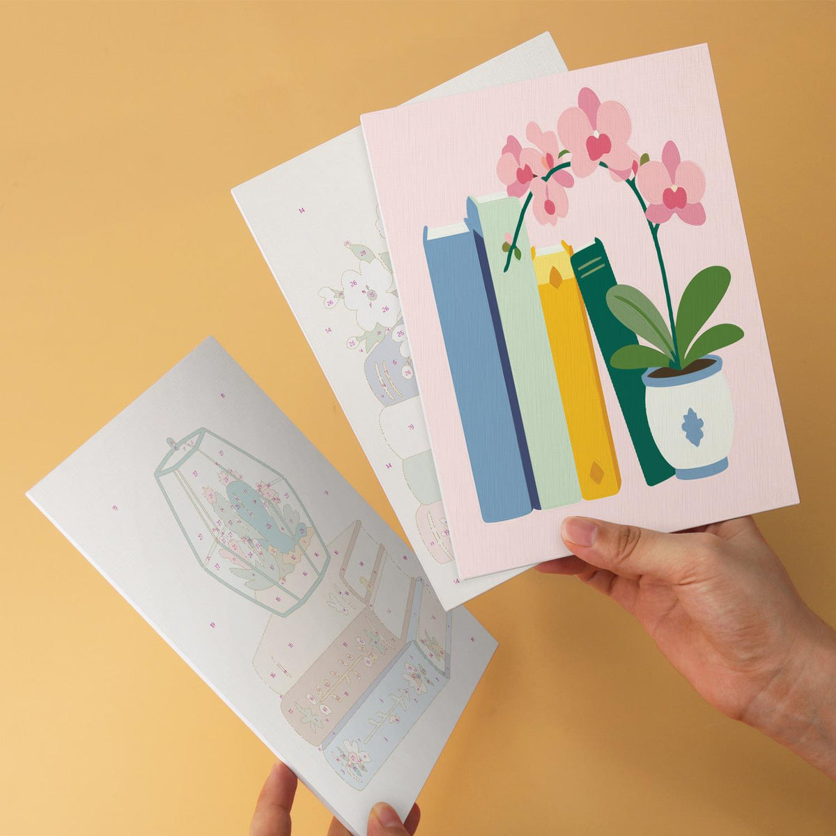 Orchids and Lavender on Books mini board kit – image 11