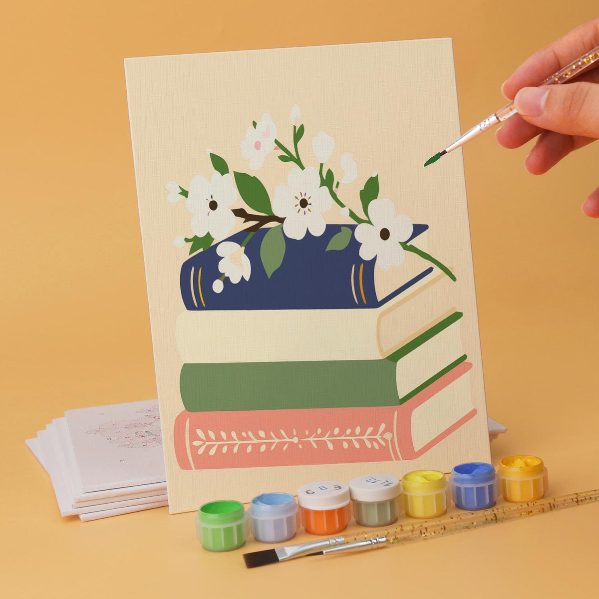Orchids and Lavender on Books mini board kit – image 12