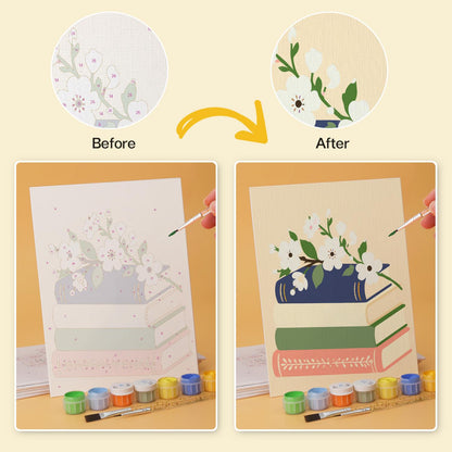 Orchids and Lavender on Books mini board kit – image 21