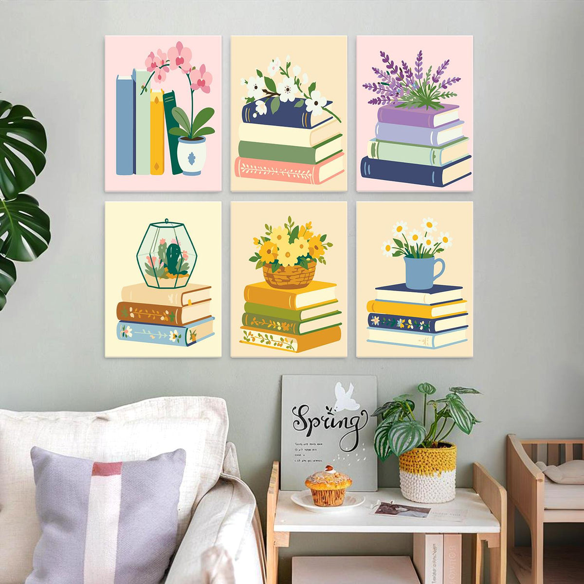Orchids and Lavender on Books mini board kit – image 23