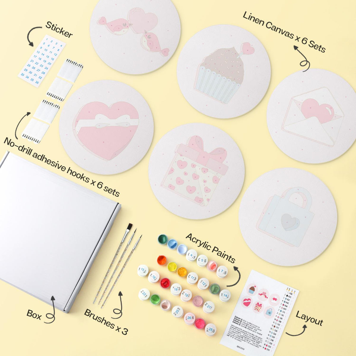 Lovebirds and Love Letters mini board kit – image 15