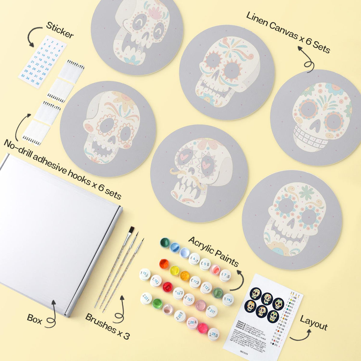 Day of the Dead Calaveras mini board kit – image 15