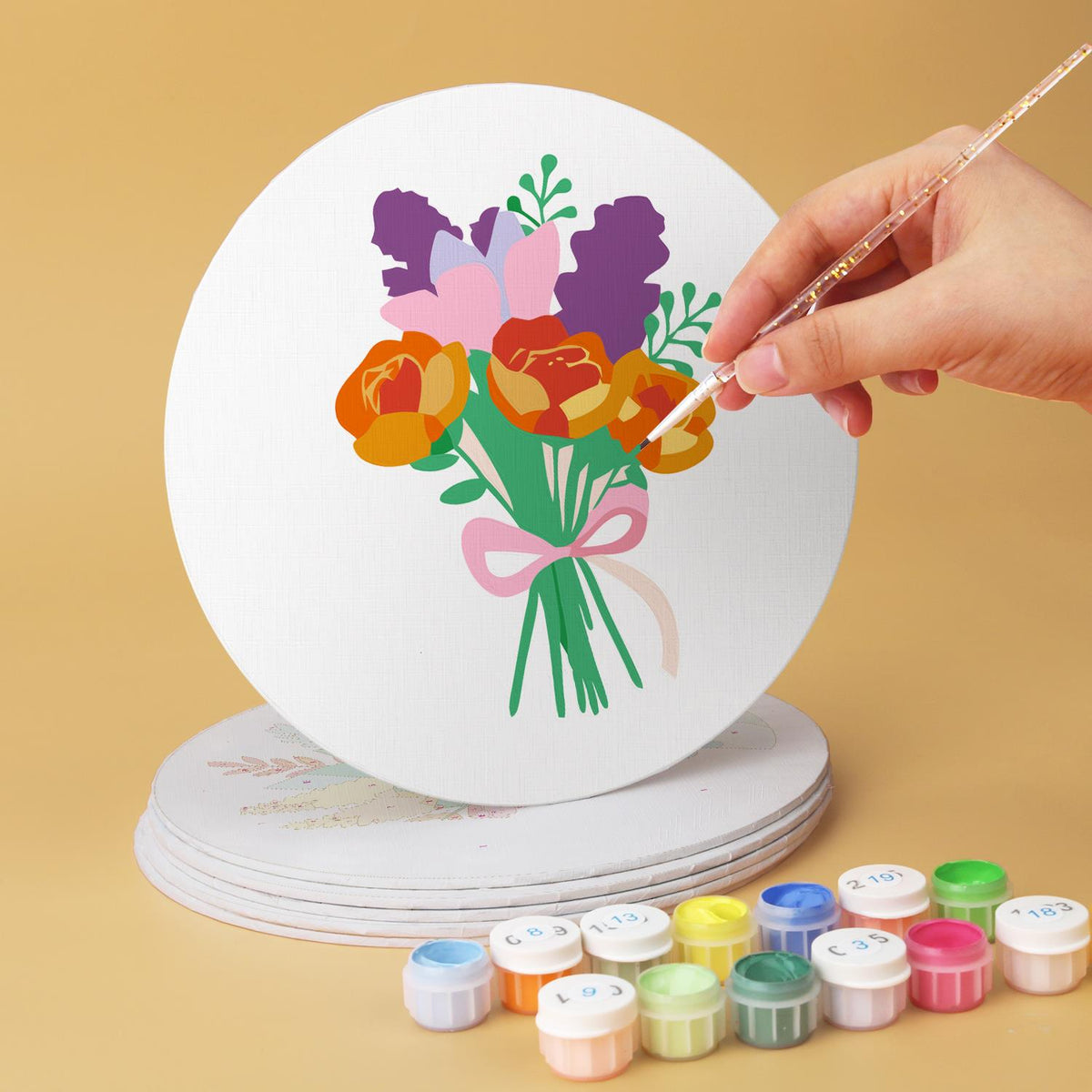 Ribbon-Tied Flower Bouquets mini board kit – image 12