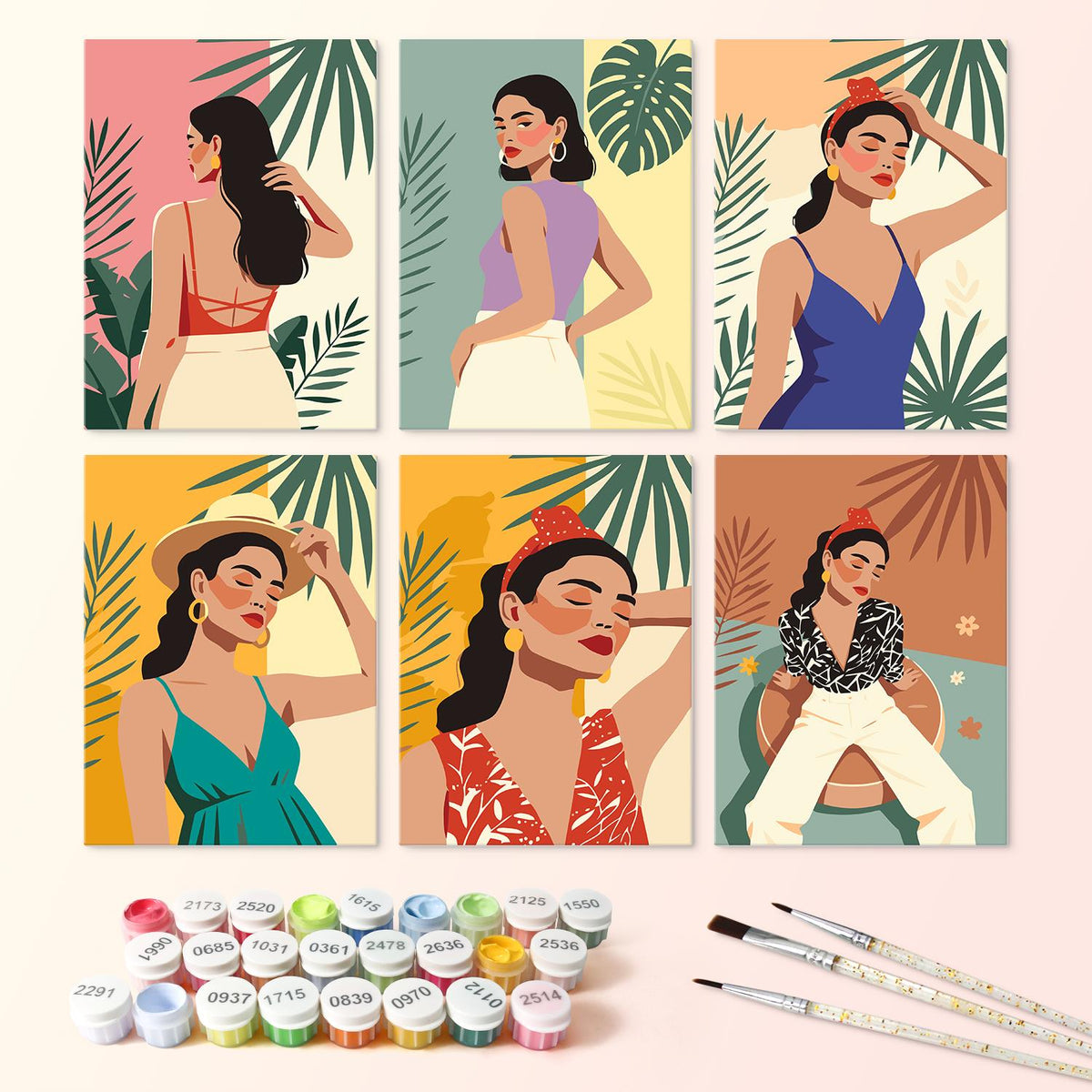Tropical Leaf Fashion Muses mini board kit – image 3