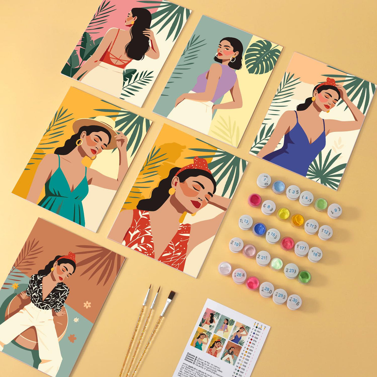 Tropical Leaf Fashion Muses mini board kit – image 5