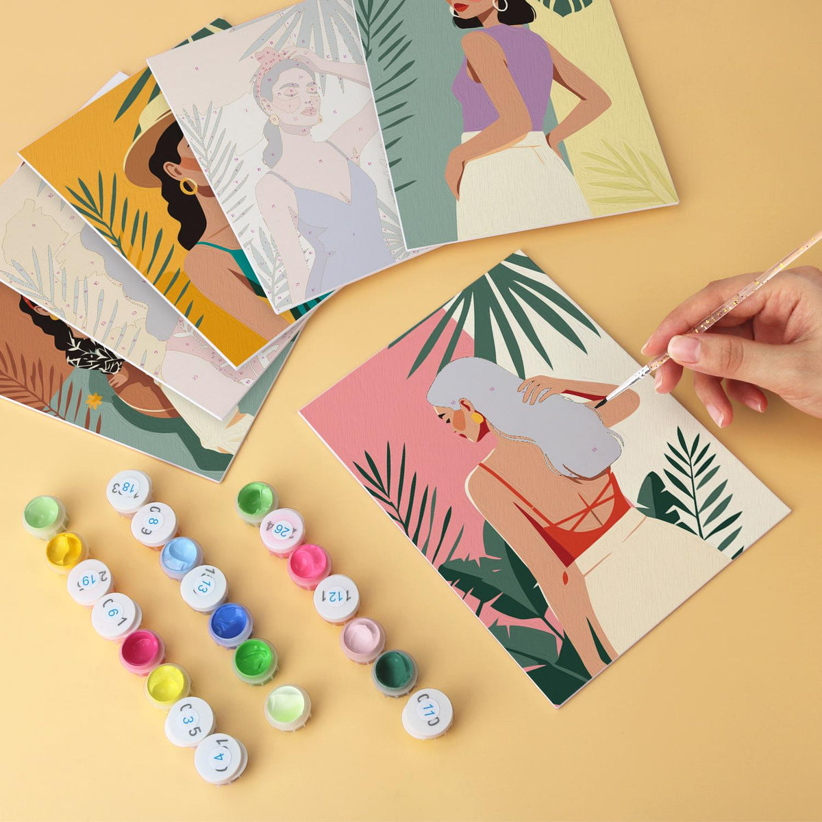 Tropical Leaf Fashion Muses mini board kit – image 6