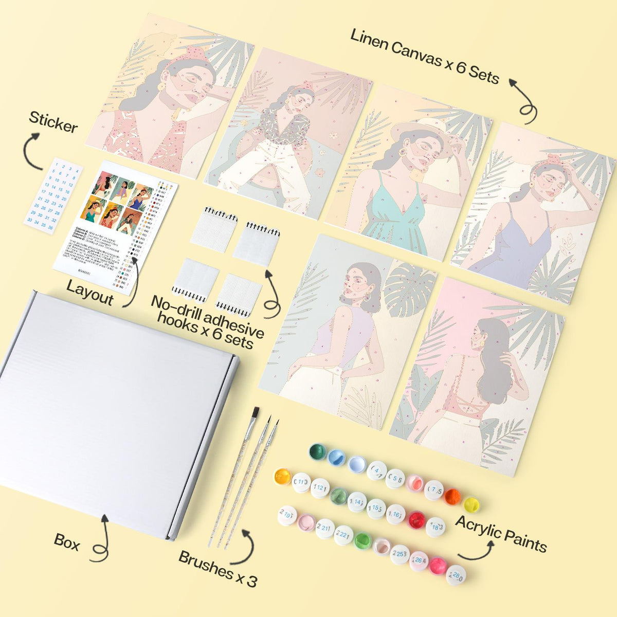 Tropical Leaf Fashion Muses mini board kit – image 15