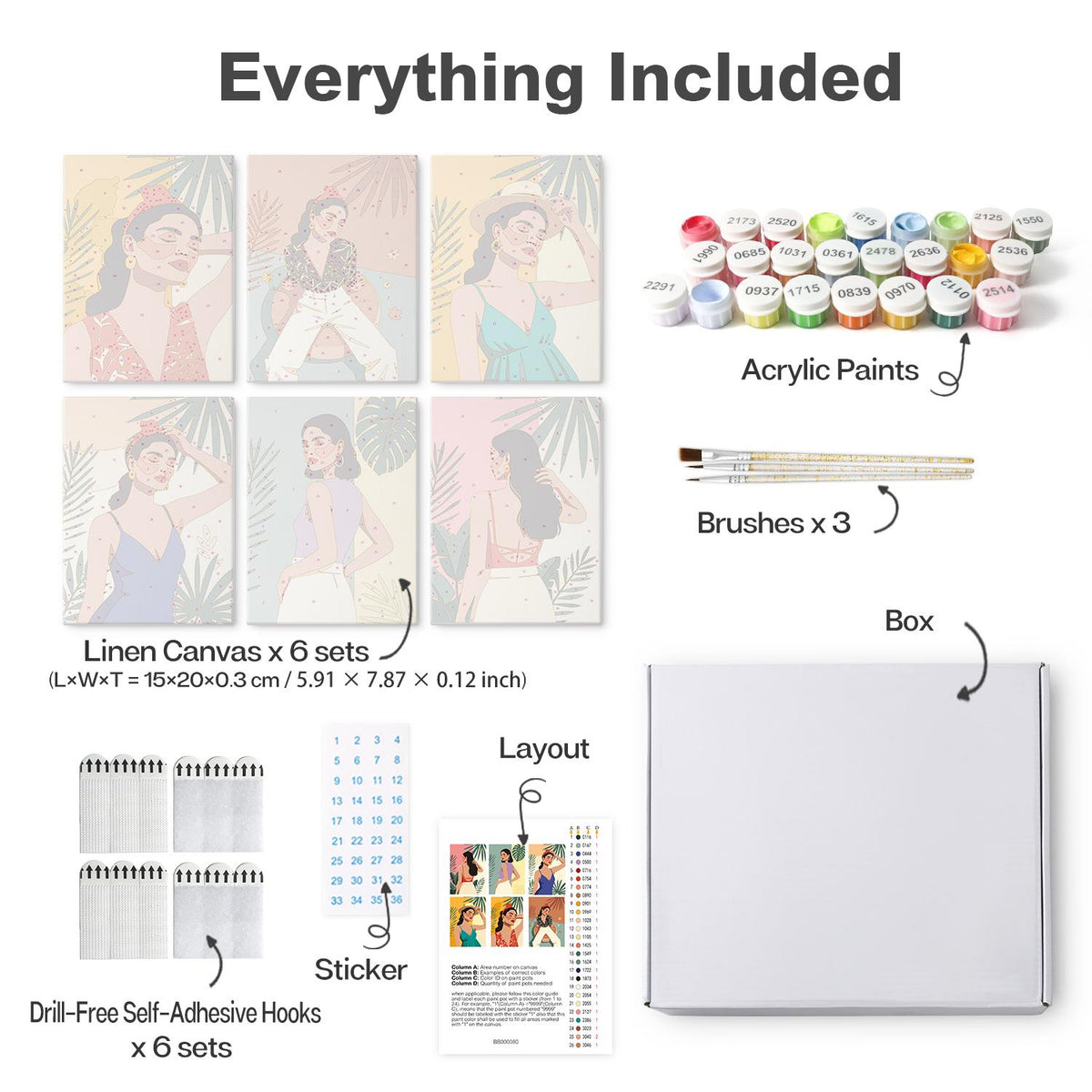 Tropical Leaf Fashion Muses mini board kit – image 16