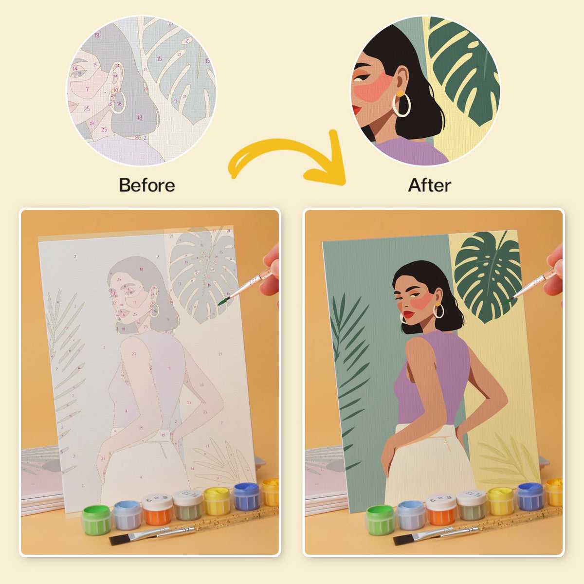 Tropical Leaf Fashion Muses mini board kit – image 21