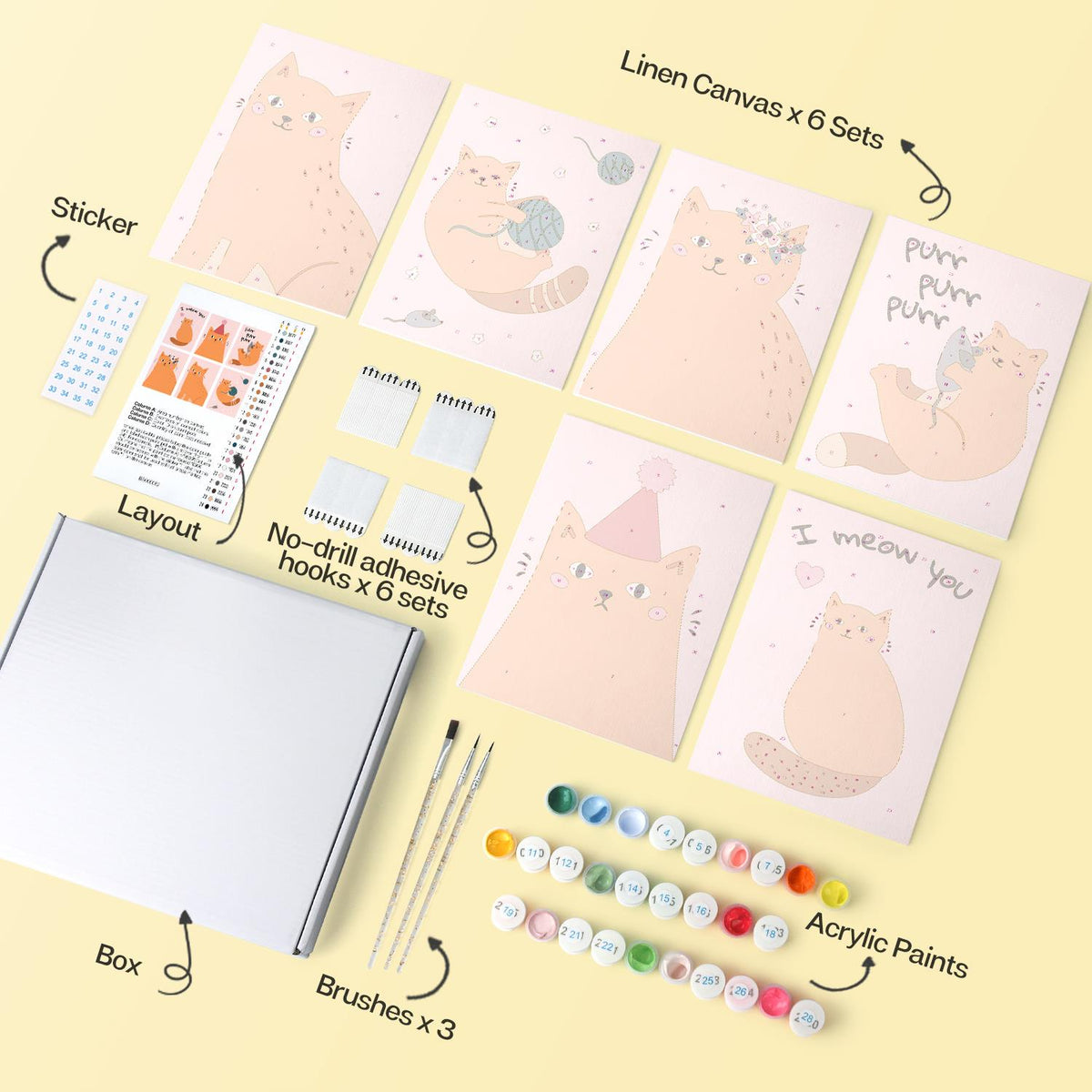 I Meow You Ginger Cats mini board kit – image 15