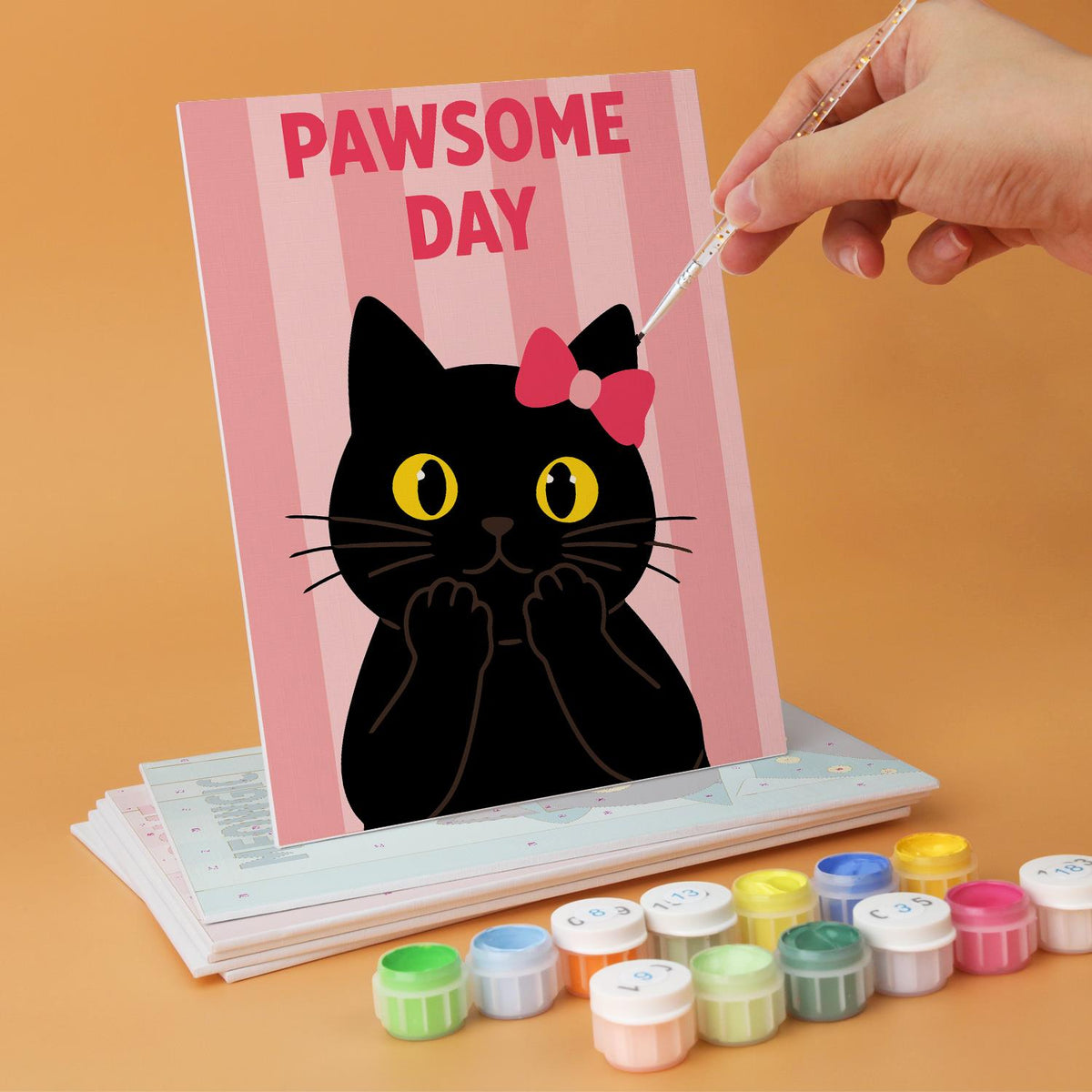 Pawccino Black Cat Puns mini board kit – image 4