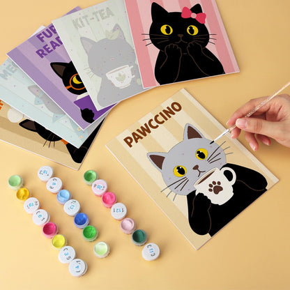 Pawccino Black Cat Puns mini board kit – image 6