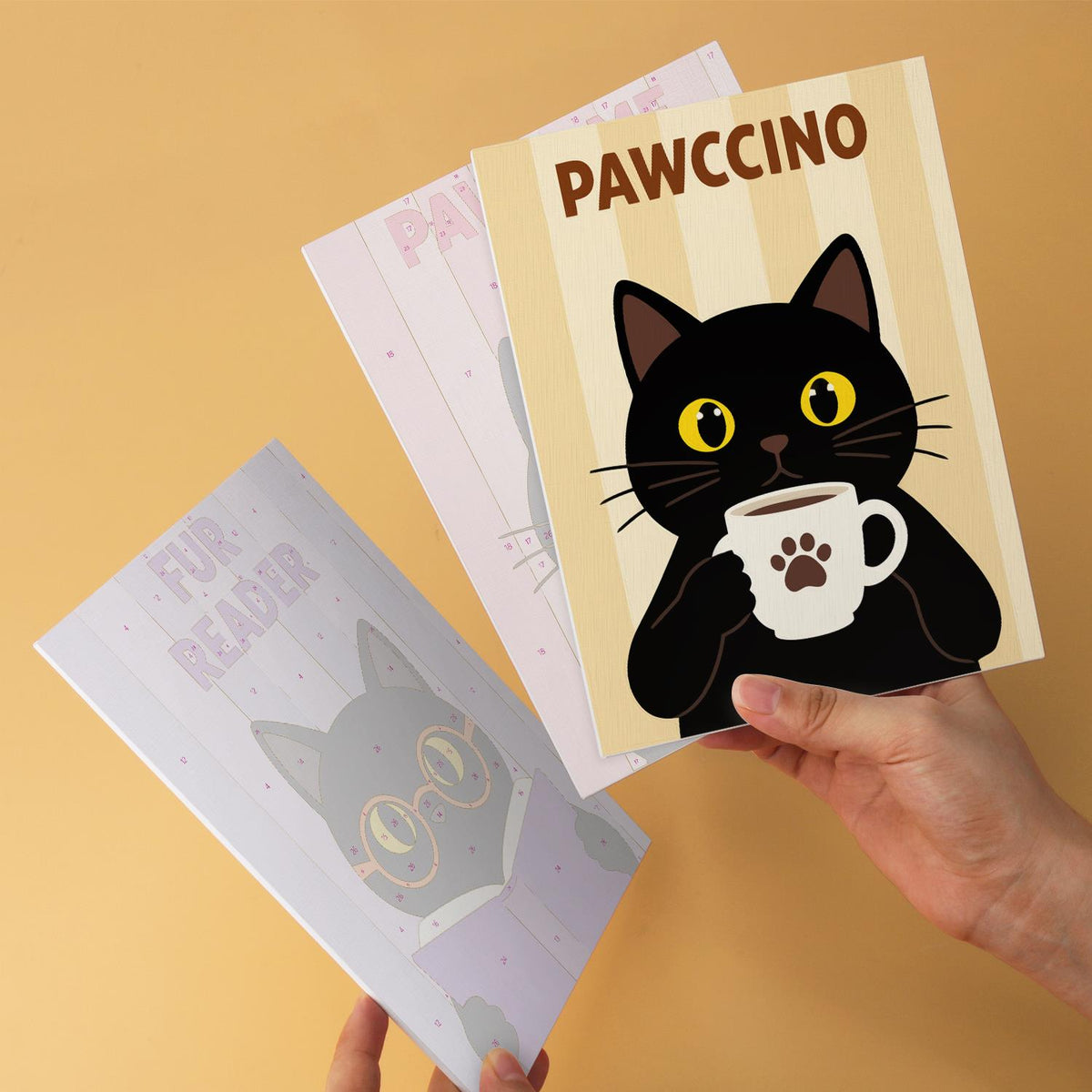 Pawccino Black Cat Puns mini board kit – image 11