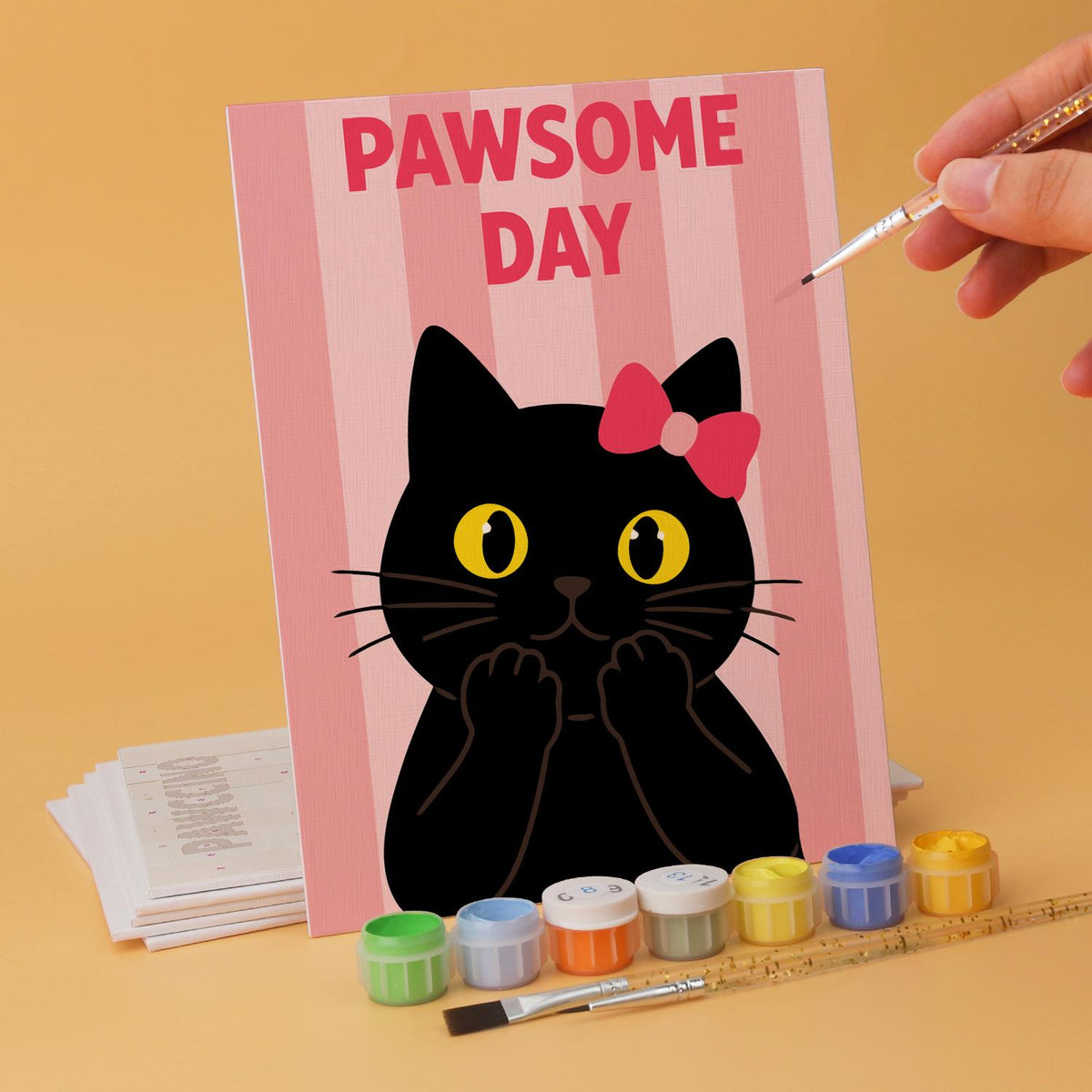 Pawccino Black Cat Puns mini board kit – image 12