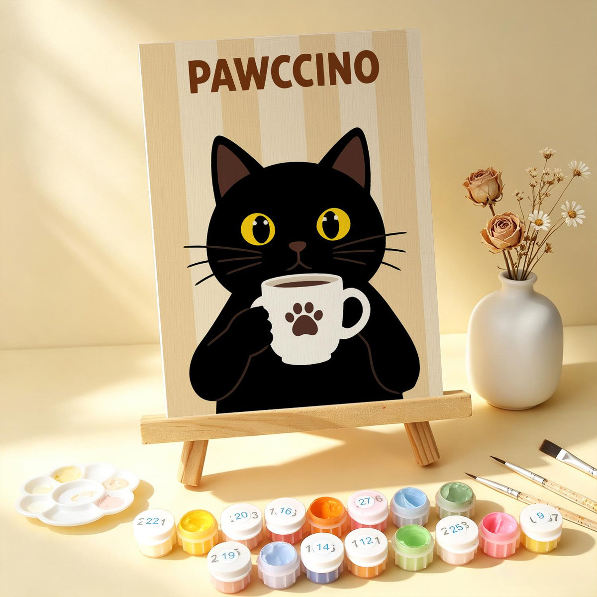 Pawccino Black Cat Puns mini board kit – image 14