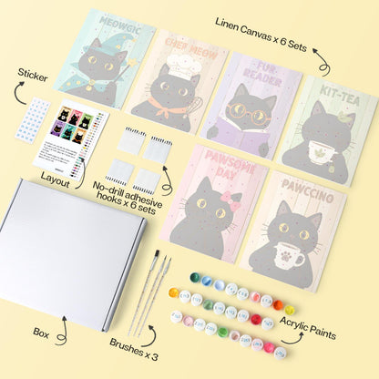 Pawccino Black Cat Puns mini board kit – image 15