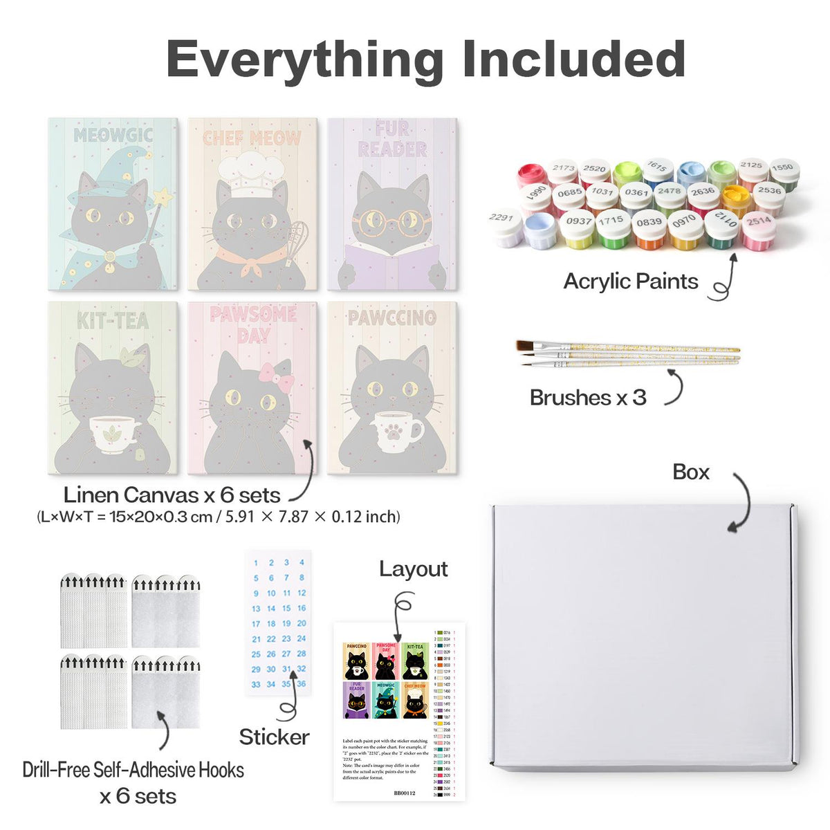Pawccino Black Cat Puns mini board kit – image 16
