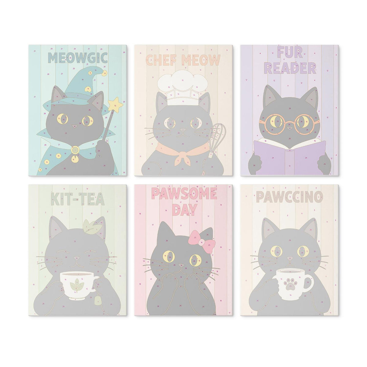 Pawccino Black Cat Puns mini board kit – image 17