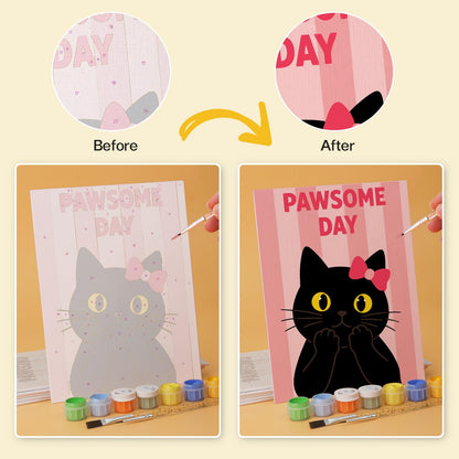 Pawccino Black Cat Puns mini board kit – image 21