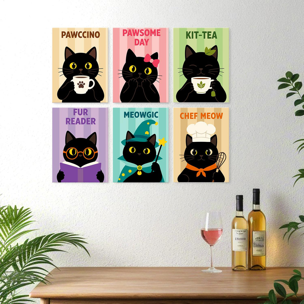 Pawccino Black Cat Puns mini board kit – image 22