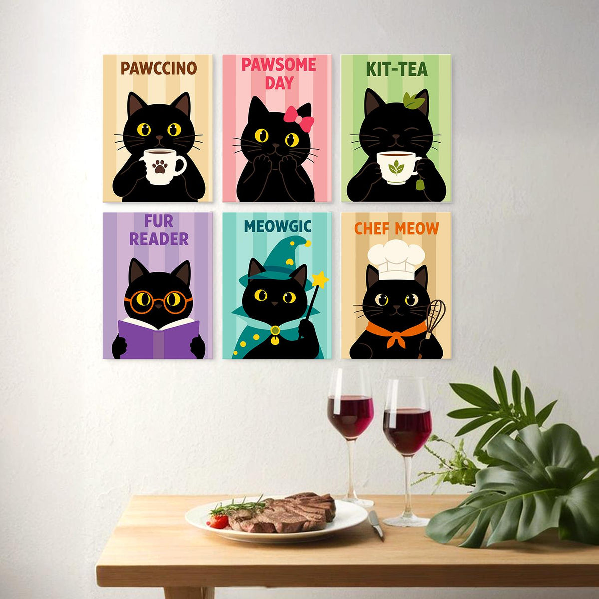 Pawccino Black Cat Puns mini board kit – image 23