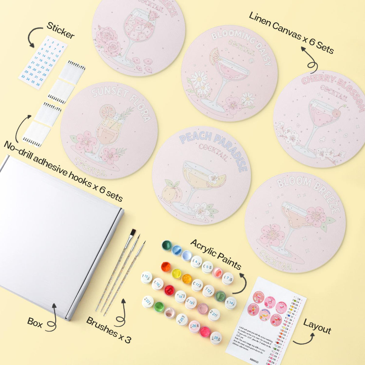Cherry Blossom Pink Cocktails mini board kit – image 15