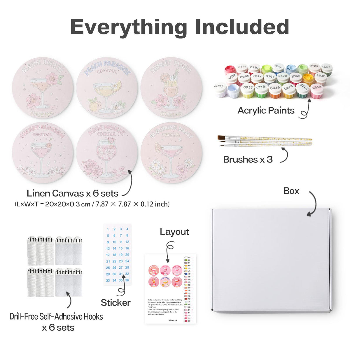 Cherry Blossom Pink Cocktails mini board kit – image 16
