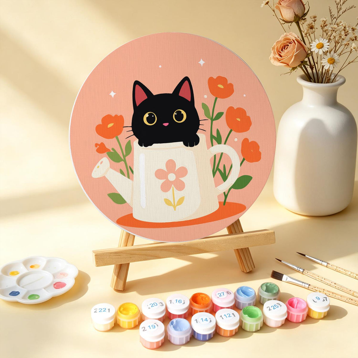 Black Cats in Spring Blooms mini board kit – image 14
