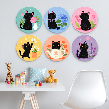 Black Cats in Spring Blooms mini board kit – image 22