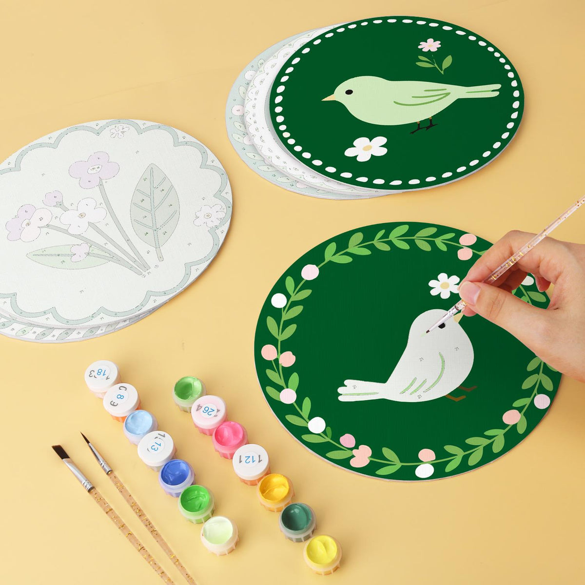 Sage Garden Birds and Tulips mini board kit – image 8