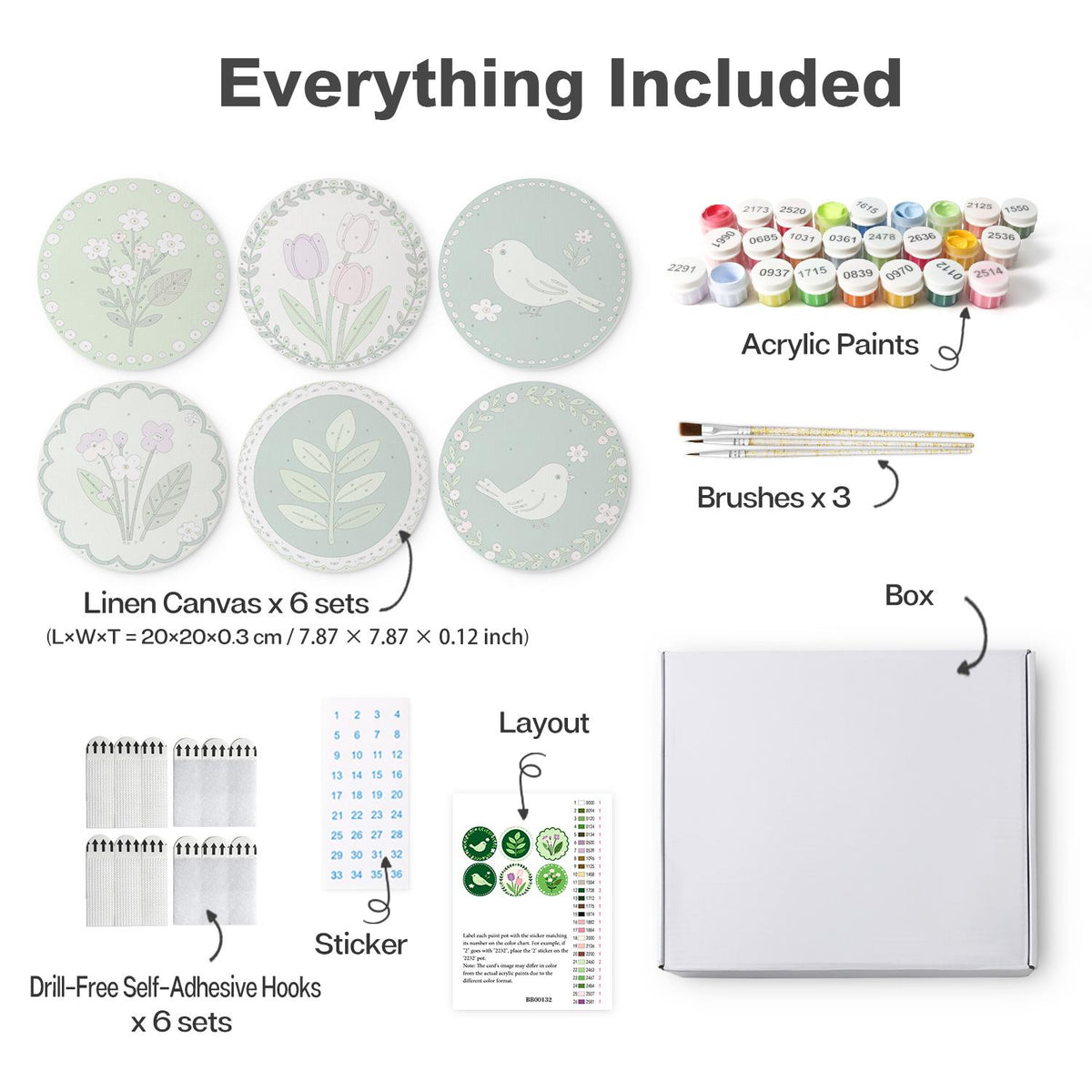 Sage Garden Birds and Tulips mini board kit – image 16