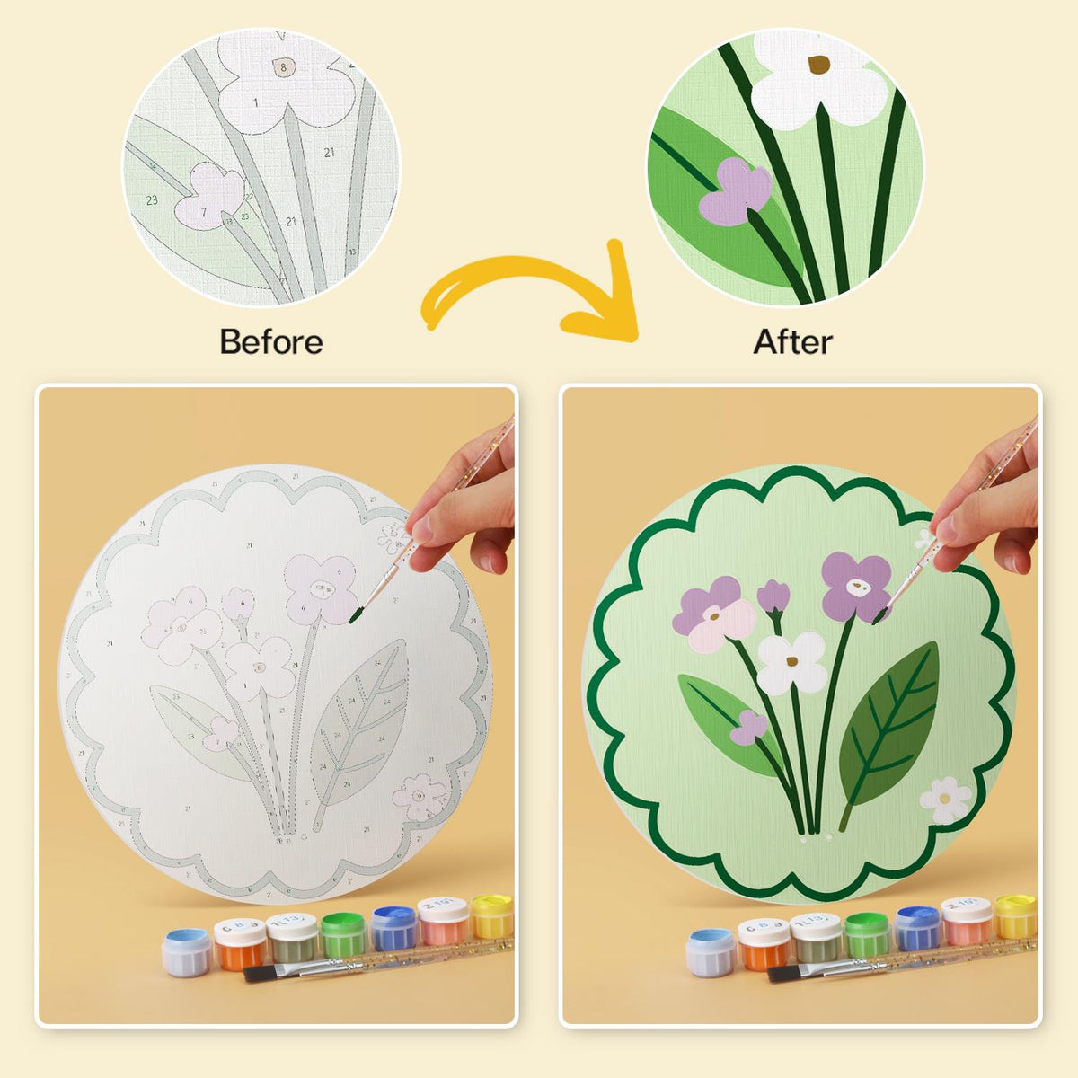 Sage Garden Birds and Tulips mini board kit – image 21