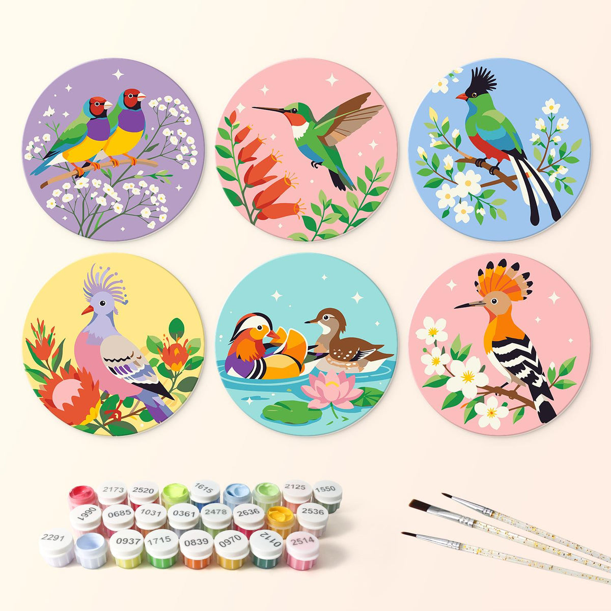 Hummingbird and Hoopoe Garden mini board kit – image 3