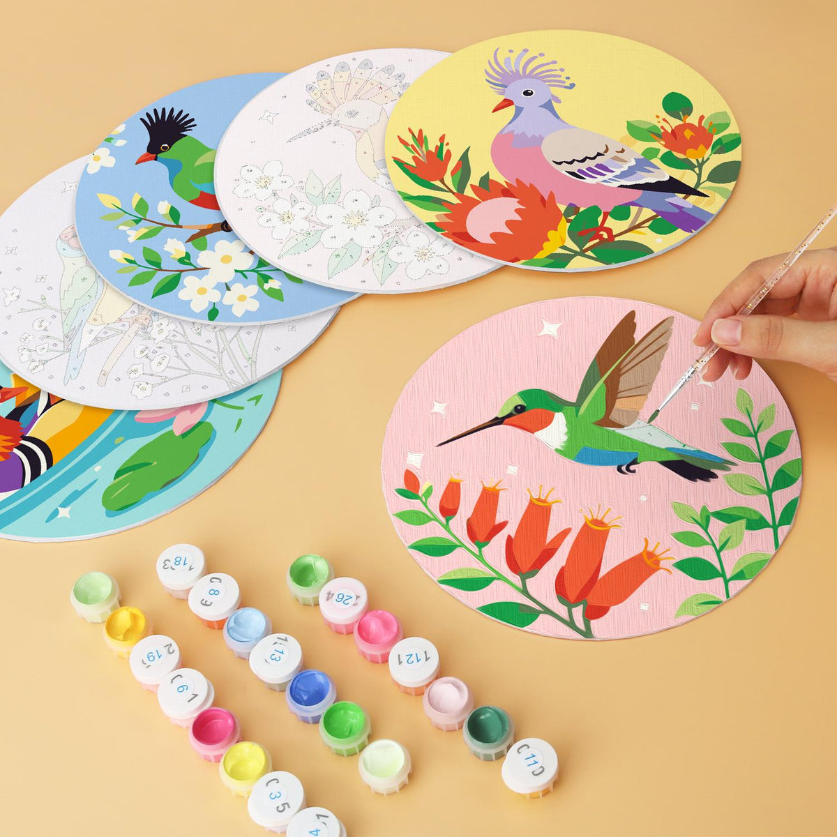 Hummingbird and Hoopoe Garden mini board kit – image 7