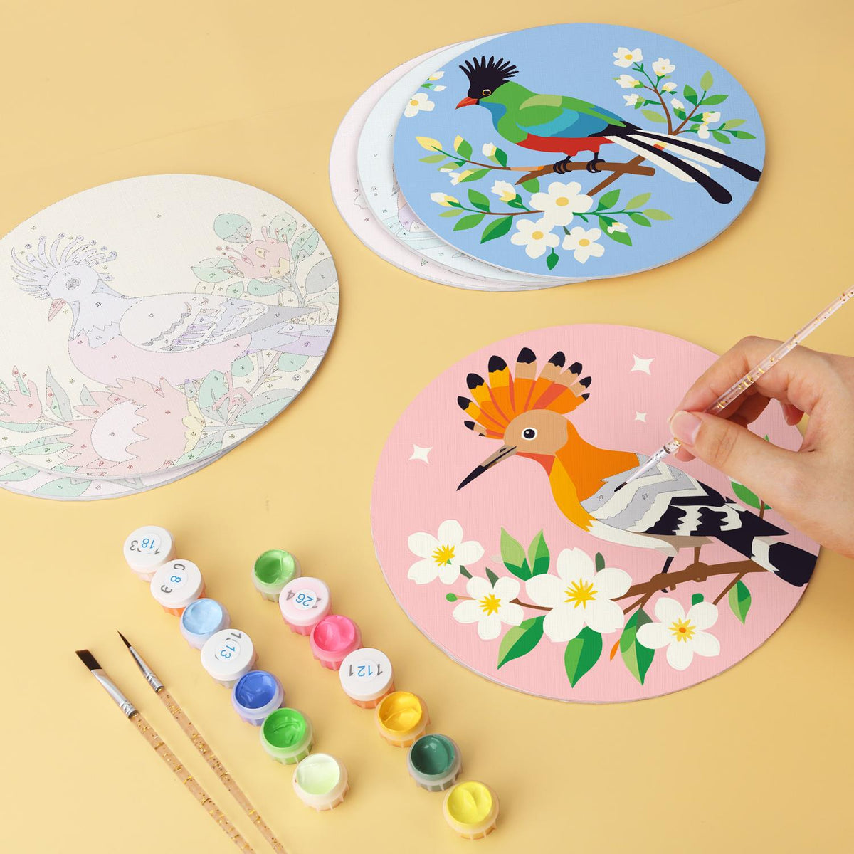 Hummingbird and Hoopoe Garden mini board kit – image 8