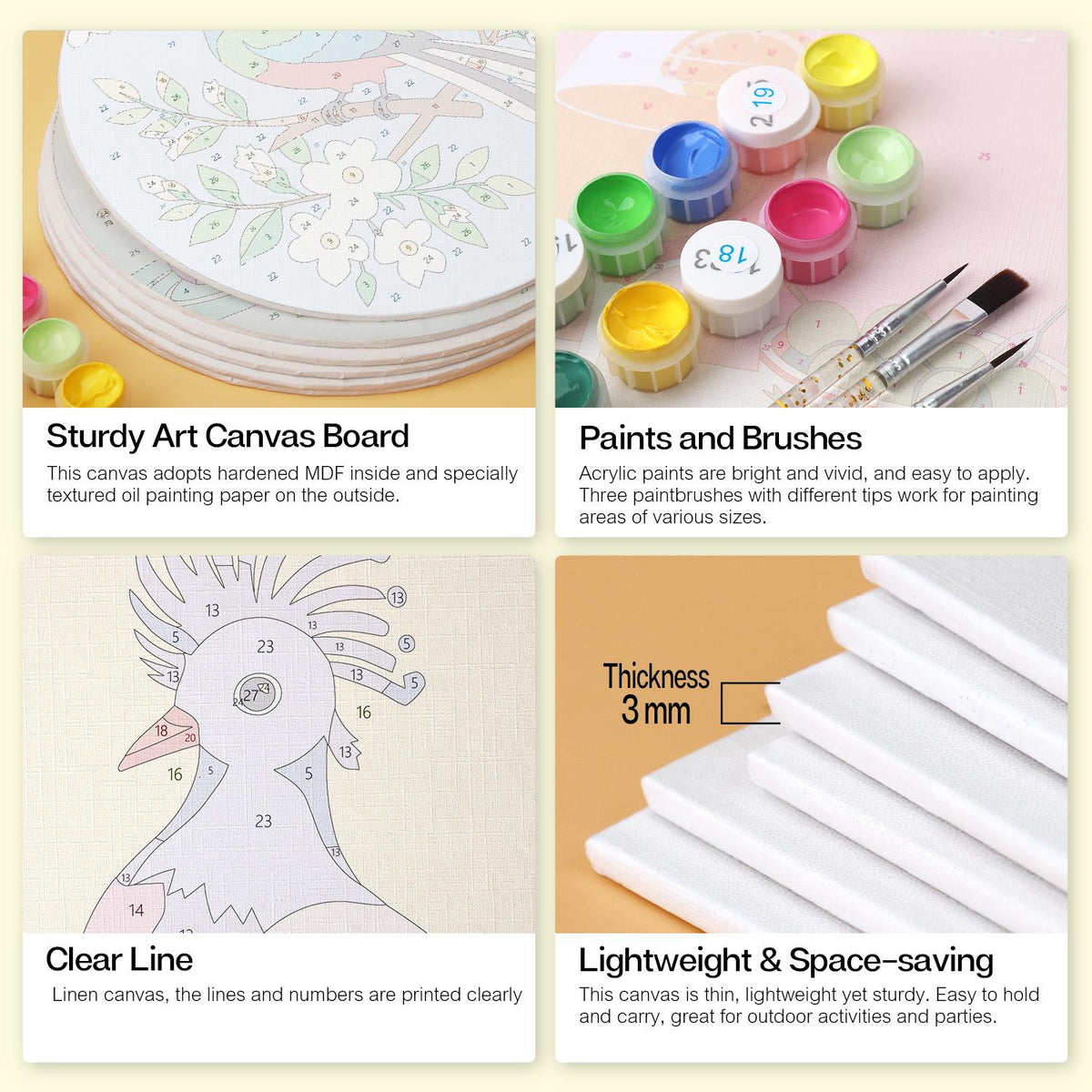 Hummingbird and Hoopoe Garden mini board kit – image 18