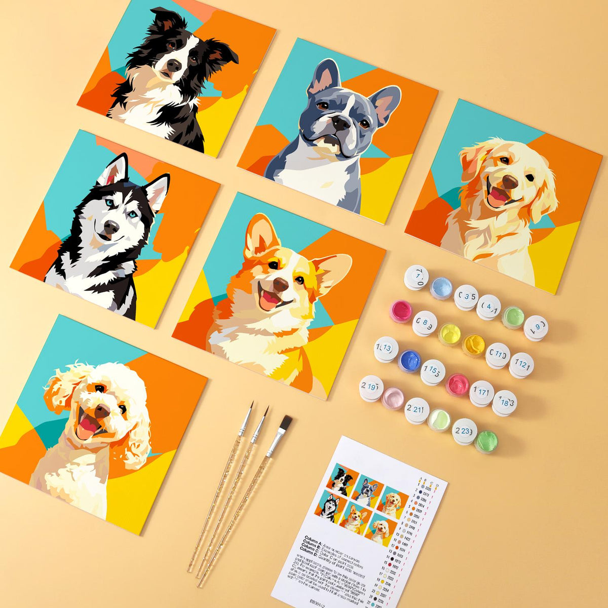Pop-Art Pup Portraits mini board kit – image 5