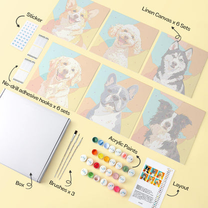 Pop-Art Pup Portraits mini board kit – image 15