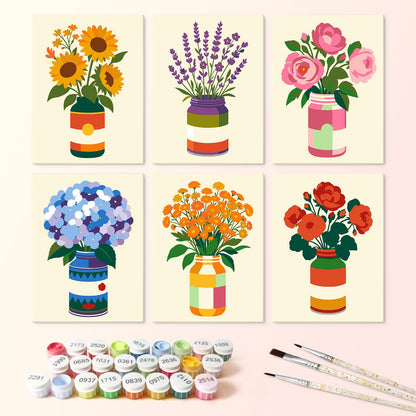 Tin-Can Sunflowers and Lavender mini board kit – image 3