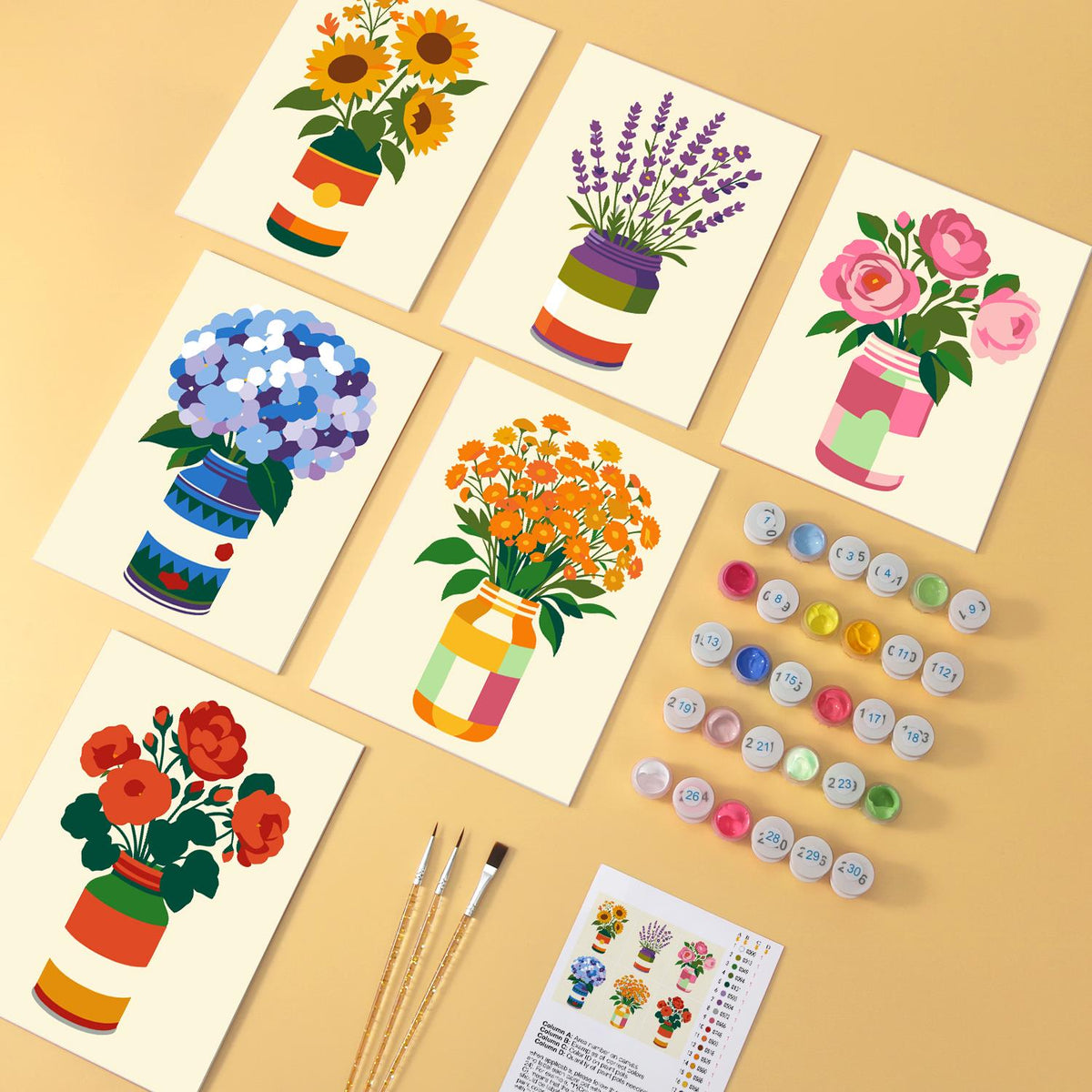 Tin-Can Sunflowers and Lavender mini board kit – image 5